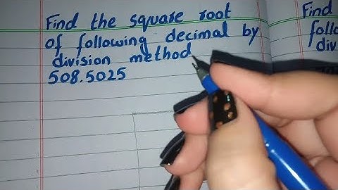 Find Square Root of Decimal by Division Method in Urdu, Square Root of 508.5025 (√508.5025)