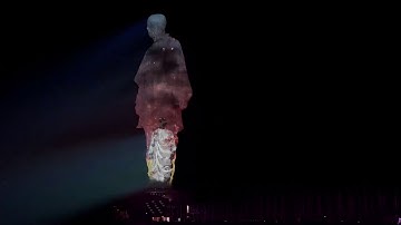 Statue of Unity | Night laser light show | World