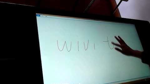 WiViTouch touch foil table