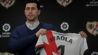 ANDONI IRAOLA FACE FIFA 22 MODO CARRERA CAREER MODE RAYO VALLECANO