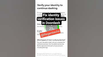 How to fix issues with identity verification in Doordash #Doordash #doordashdriver