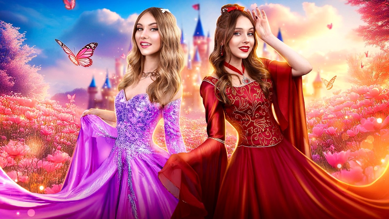 ¡Nos Convertimos en Princesas en la Mansión Real! La Princesa Buena se Enamoró de un Príncipe Malo