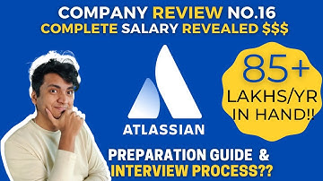 Atlassian India Engineer Salary Revealed 🤑  SDE 1 SDE 2 SDE3 - salary break up 🔥 Company Review