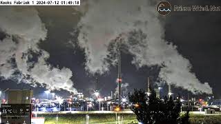 Tata Steel - Kooksfabriek 1 - vanuit IJmuiden - LIVE Webcam (HD)