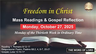 Today's Catholic Mass Readings and Gospel Reflection - Monday, October 27, 2025 #thewordoflord
