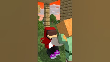 JJ got save by someone - MAIZEN Minecraft Animation #shorts