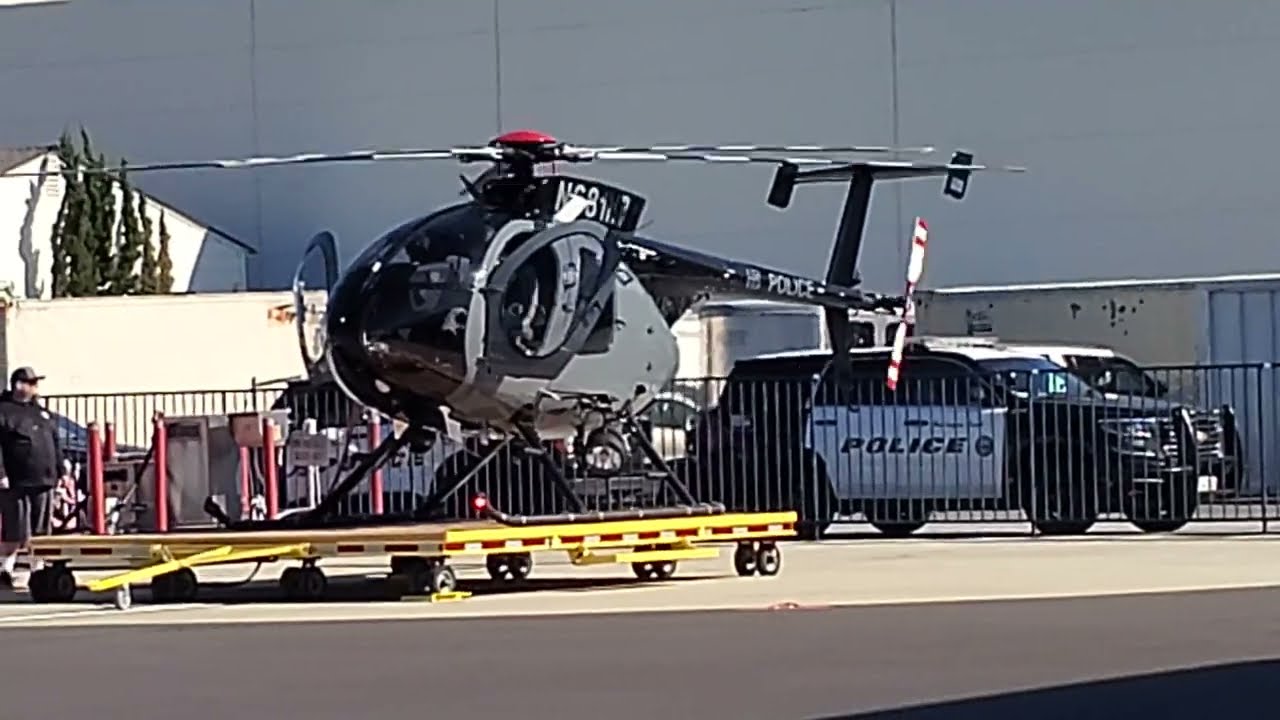Huntington Beach Police Department new MD-530F helicopter