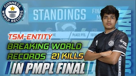 🤩 TSM-entity make World Record 21 kills Chicken in PMPL Final | PMPL highlights