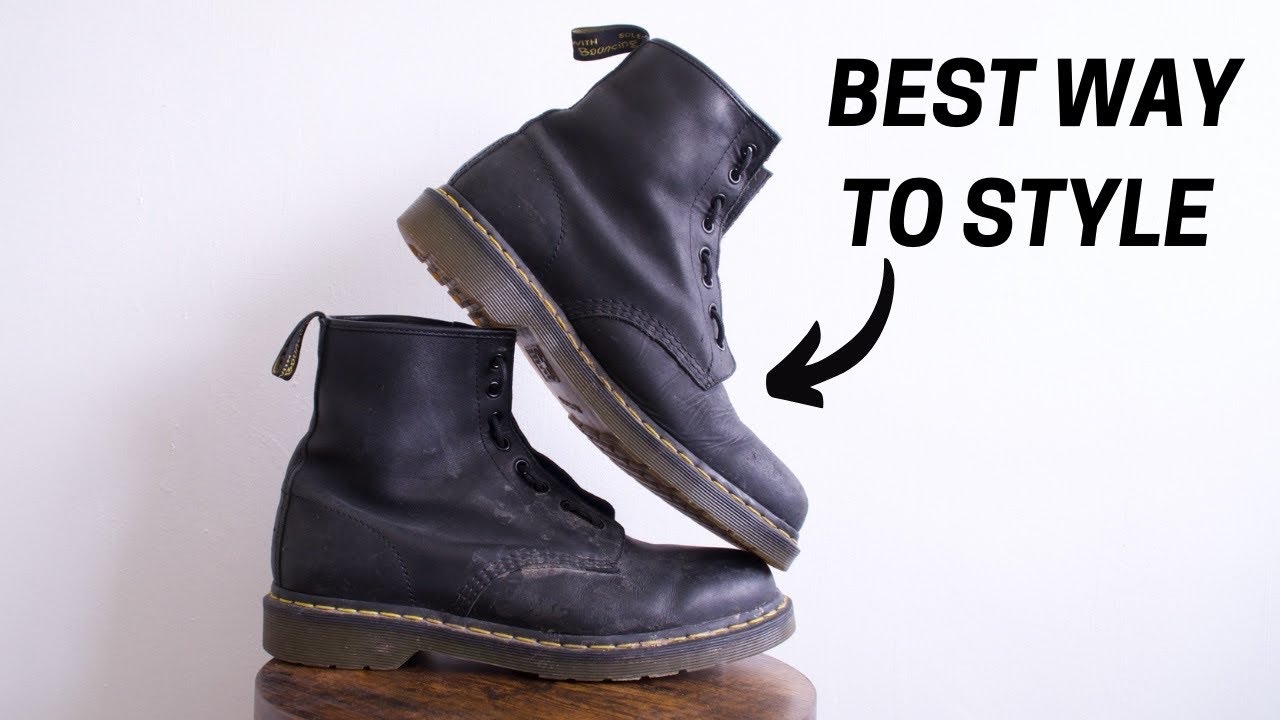 How To Style Dr Martens 1460 | 4 Ways To Wear Leather Boots - Youtube