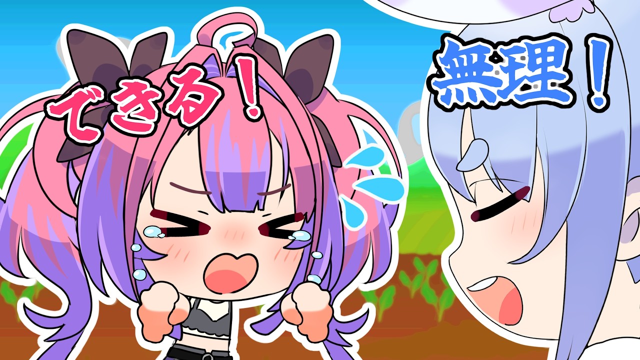 手描き】駄々っ子すぎるヴィヴィwww【ホロライブ切り抜き/兎田ぺこ