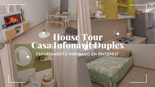 HOUSE TOUR  CASA INFONAVIT DUPLEX, INSPIRADA EN PINTEREST | Gis Cuevas