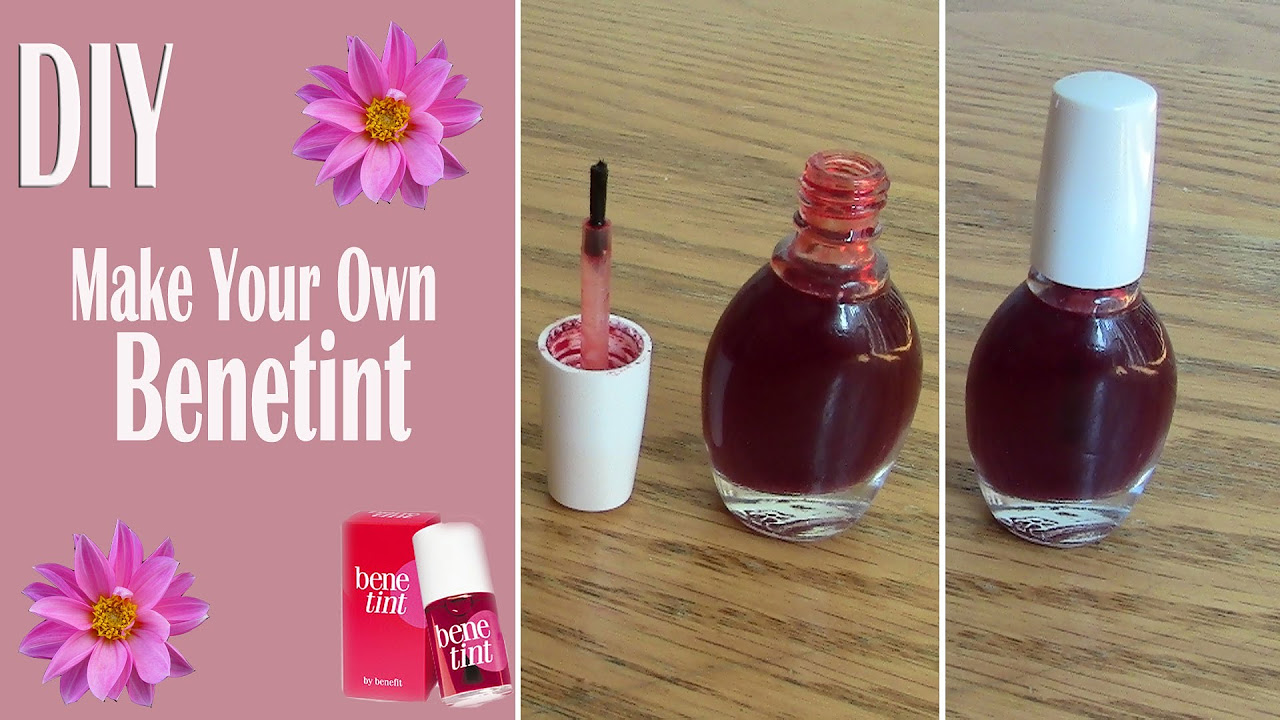 DIY Benetint Red Lip Stain