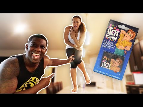 itching-powder-prank-on-wife!!