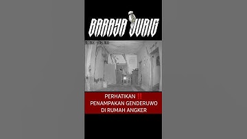 Perhatikan‼️Horror detik-detik penampakan genderuwo terekam cctv di rumah angker.