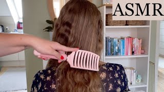 ASMR | Relaxing hair brushing with soft & up-close whispering for deep sleep ✨