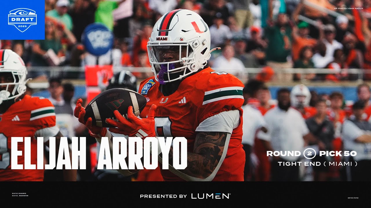 Seahawks Select Miami Tight End Elijah Arroyo With Pick No. 50 In 2025 NFL Draft