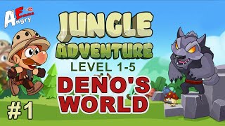 Deno's World - Jungle Adventure - Gameplay #1 level 1-5 (Android) screenshot 2