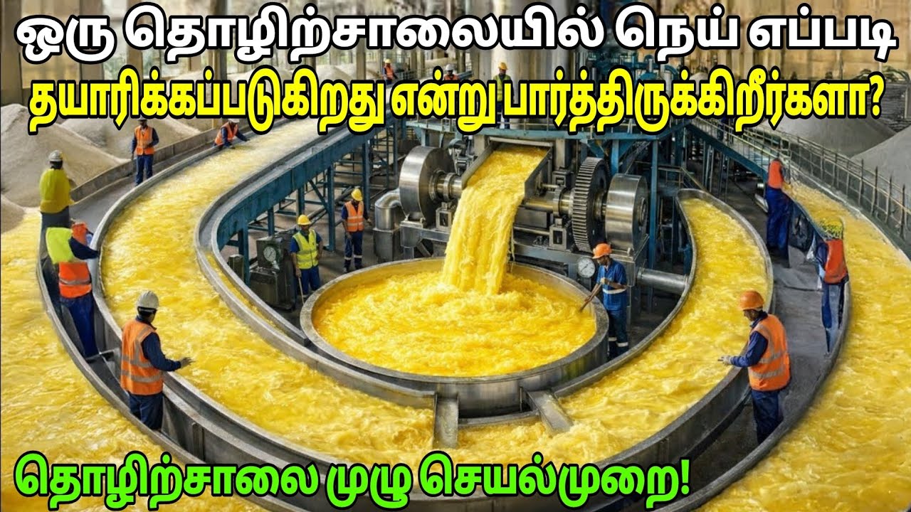 நெய் & வெண்ணெய் உற்பத்தி ரகசியம்! | தொழிற்சாலை முழு செயல்முறை | பால் முதல் நெய் வரை | Butter & Ghee