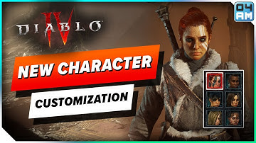 Diablo 4 Character Creation & Customization - Barbarian, Rogue & Sorcerer