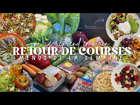 ▶ Ana Mina · Je me reprends en mains ! Retour de courses, menus de la semaine (recettes anti-inflammatoires)