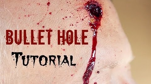Bullet Hole Halloween Tutorial! | GettingPretty