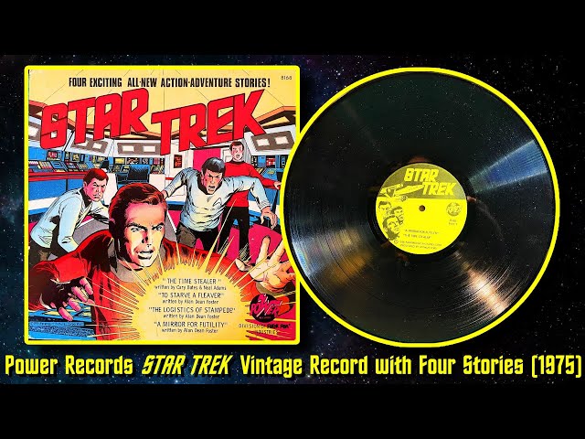 STAR TREK レコード 5つのアクションアドベンチャー Power Records STAR TREK Record Album Featuring Stories of