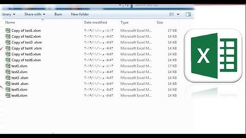 اكسل VBA | كيفية عمل قائمة باسماء الملفات الموجودة فى اى فولدر وفتحها من خلال ملف عمل واحد