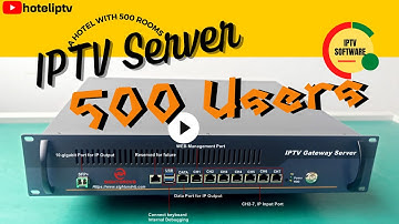 The Video of IPTV Server for Hotel