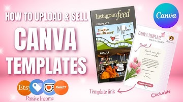 How to Create Template Link + Sell Canva Templates l Make Passive Income Online 2025 (Beginners)