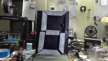 7 segment flip display arduino,cardboard ,step motor , electromechanical