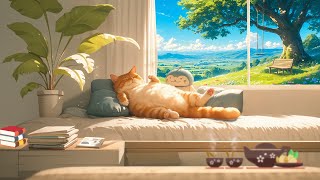 Cat & Relaxing Day  Lofi vibes ~ lofi chill  A playlist lofi for study, relax, stress relief