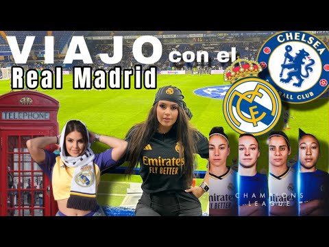 VIAJO con Real Madrid a Londres VS Chelsea | Shooting, turismo, partido, zona vip, jugadoras🫢🇬🇧