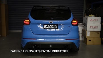 Mars Performance Smoked Full LED Sequential Indicator Tail lights for Ford Focus LZ Hatch