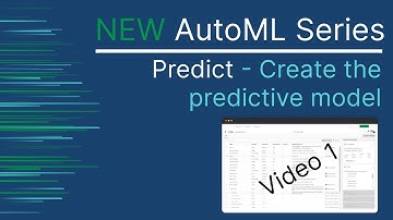 Qlik AutoML Series - Create the Predictive Model -  Video 1