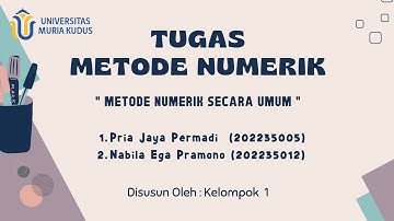 Metode Numerik Secara Umum