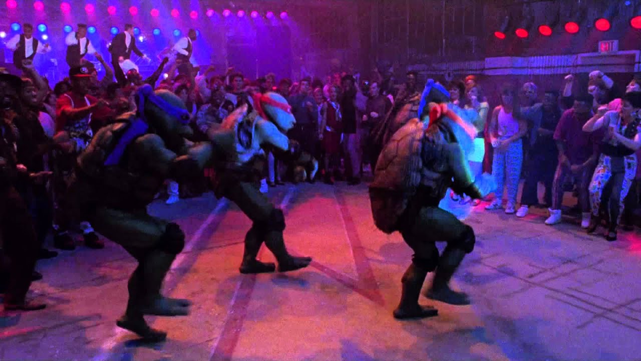 'Ninja Rap' scene from Teenage Mutant Ninja Turtles II