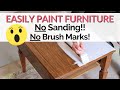 How to easily paint furniture without sanding  the secret to a smooth paint job without sanding
