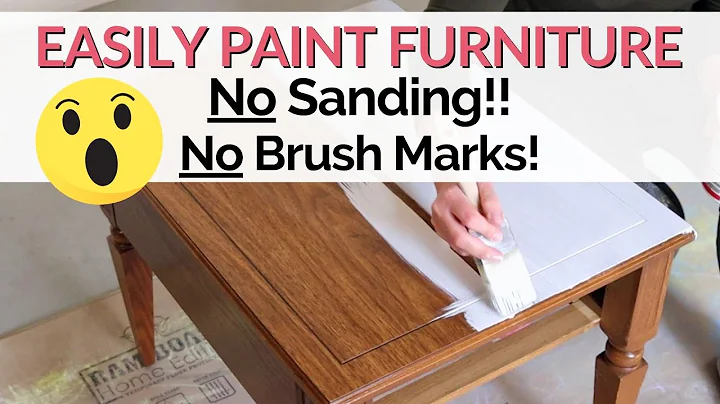 How to Easily Paint Furniture WITHOUT SANDING | The secret to a smooth paint job without sanding