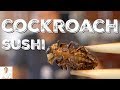 Toasty Cockroach Sushi | Bizarre Foods Challenge