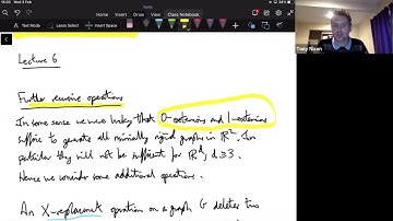 Lecture 6 - Graduate Course on Combinatorial and Geometric Rigidity