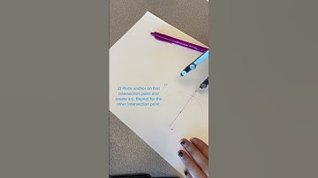 #Geometry #HowTo construct a #perpendicular through a point NOT on a line.#math #math#constructions