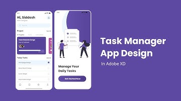Task Manager App UI Design in Adobe Xd