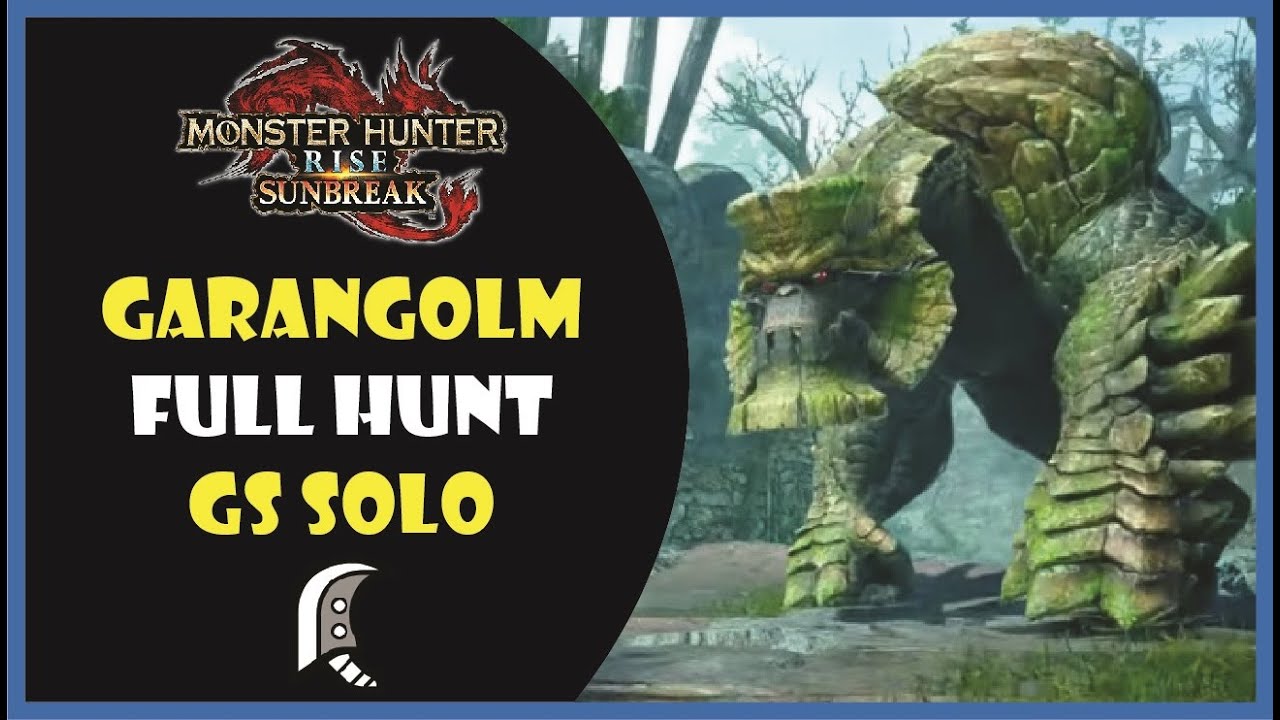 Monster Hunter Rise Sunbreak: Gameplay against Garangolm - video