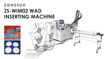 Automatic Induction Wad Inserting Machine Aluminum Foil Liner Plastic Bottle Lid Packaging Vibratory