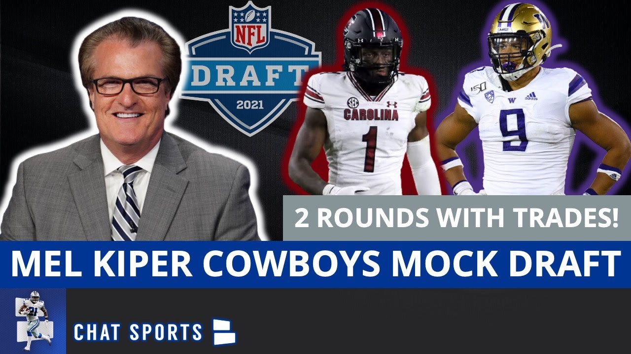 Cowboys Mock Draft By Mel Kiper Dallas Trades Down And Drafts Defense