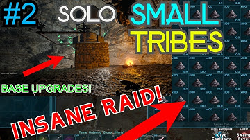 INSANE RAID! ON SMALL TRIBES! | Ark: Survival Evolved OFFICAL SOLO SMALL TRIBES