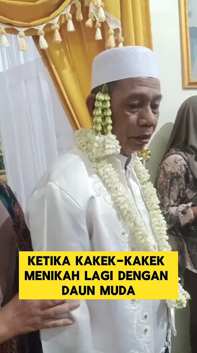 ketika kakek kakek menikah lagi dengan wanita muda ‼️‼️ #pengantinviral #nikah #manten #romantis