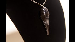 How to Make a Raven Skull Pendant