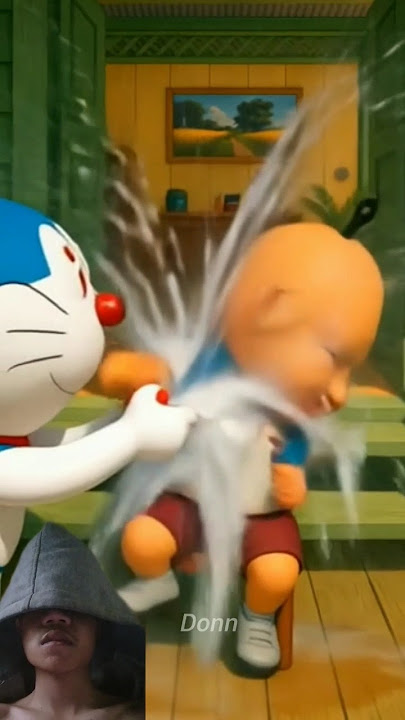 Upin di siram air oleh Doraemon 😱😭#shorts #animasulucu #trendingshorts