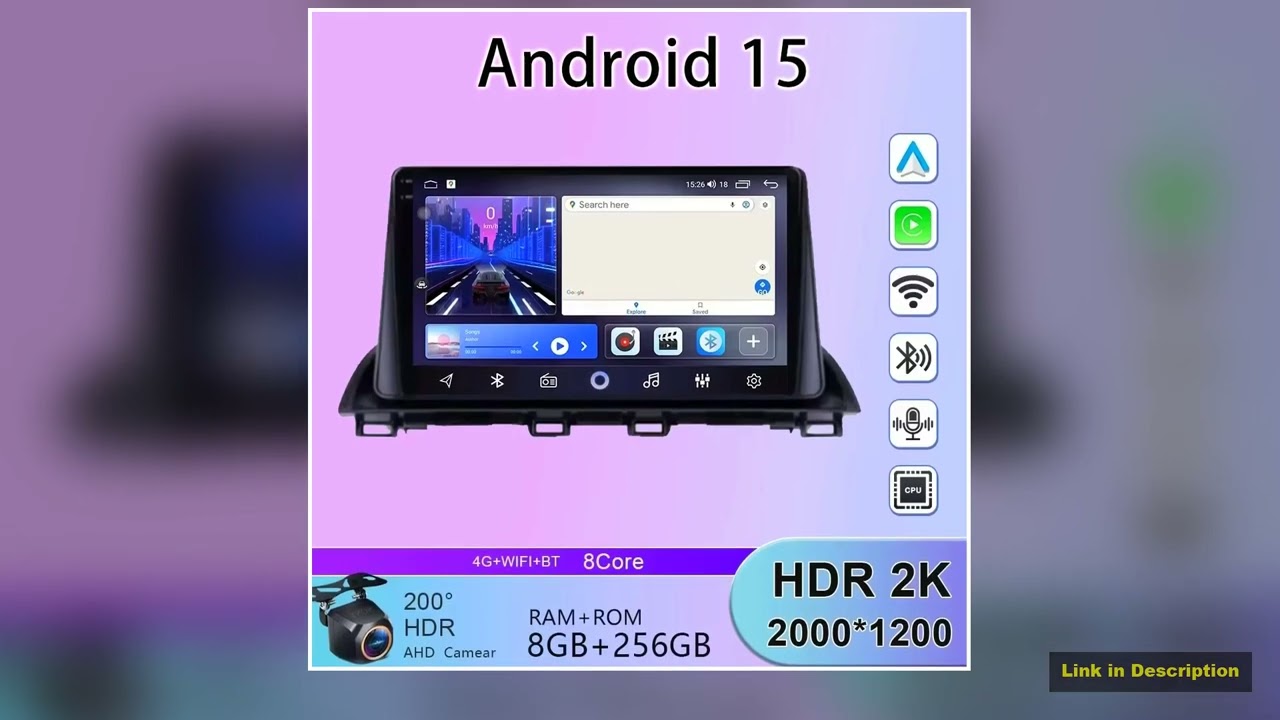 For Mazda 3 Axela 2014 2019 Mazda CX4 CX4 2016 2018 Car Radio Android Auto GPS Navigation